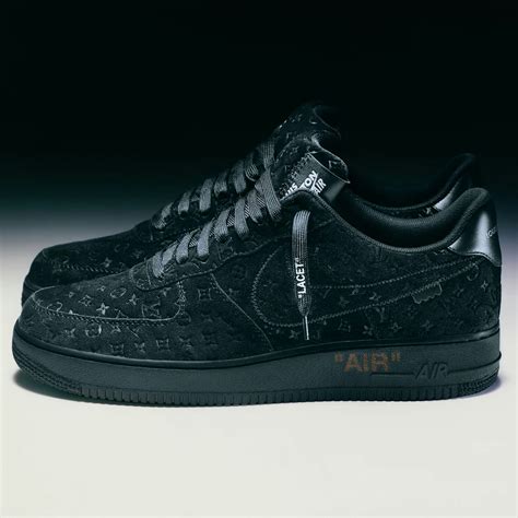 air force louis vuitton noir|general release lv air force 1.